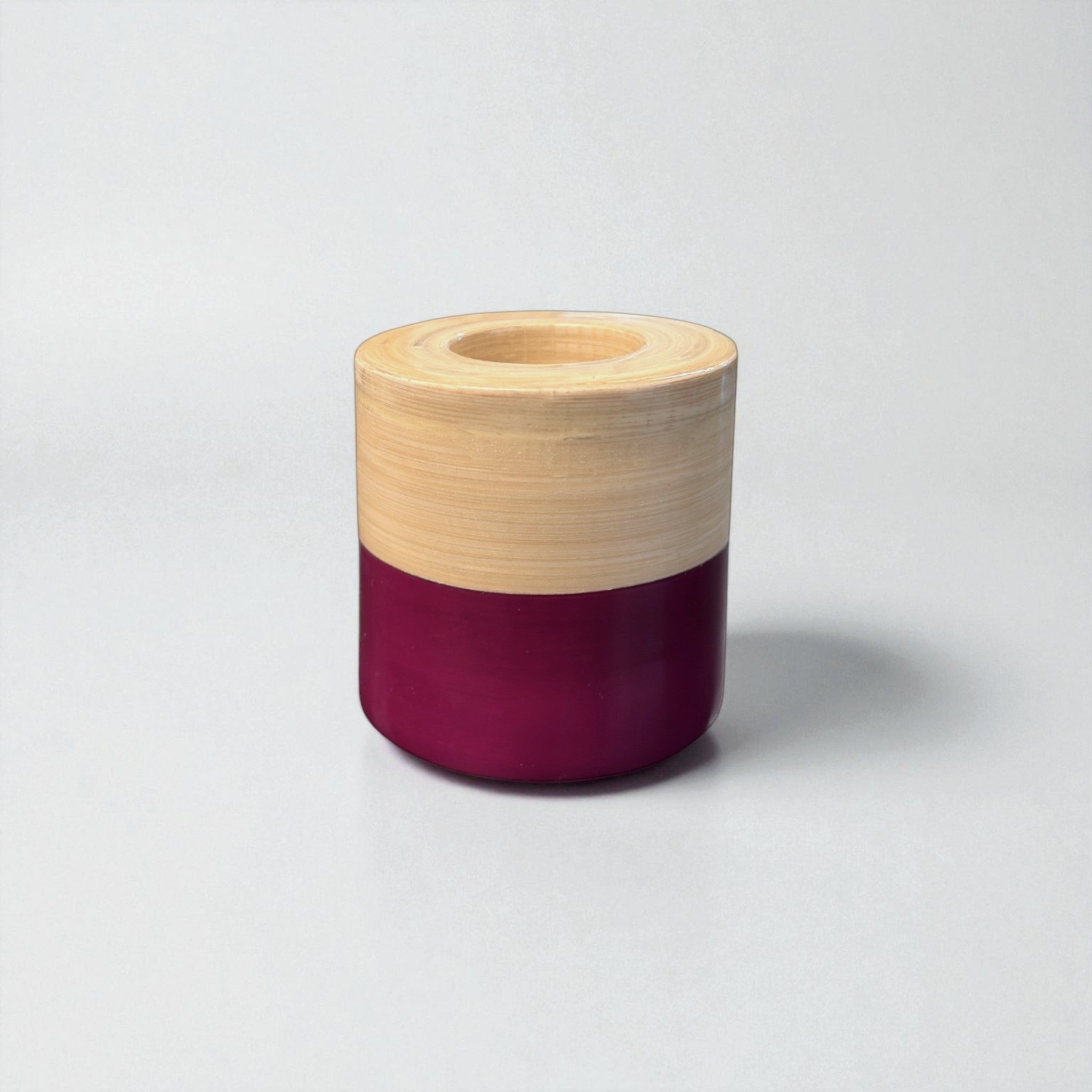 Bambus-Teelichthalter