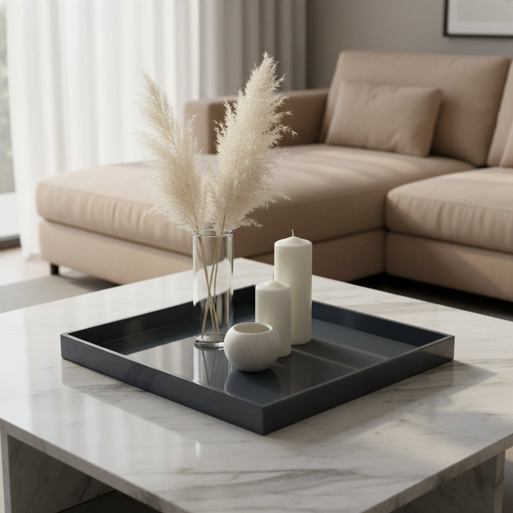 Lacquer-Tablett 42x42