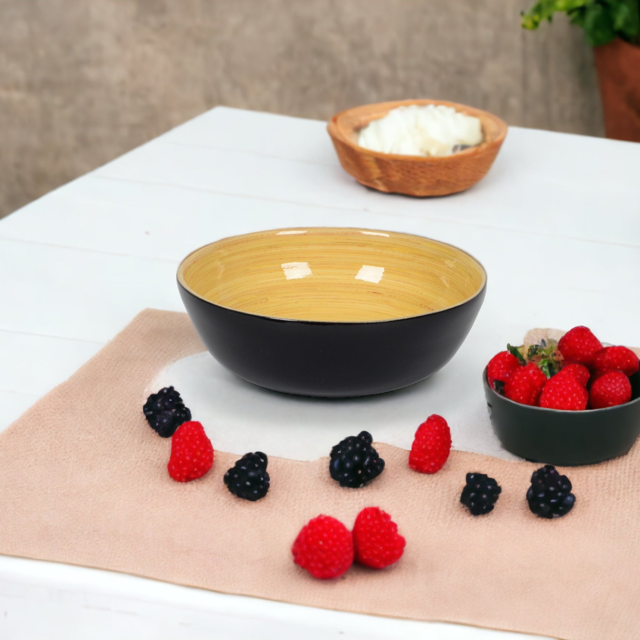 Bambus-Schüssel 15×5